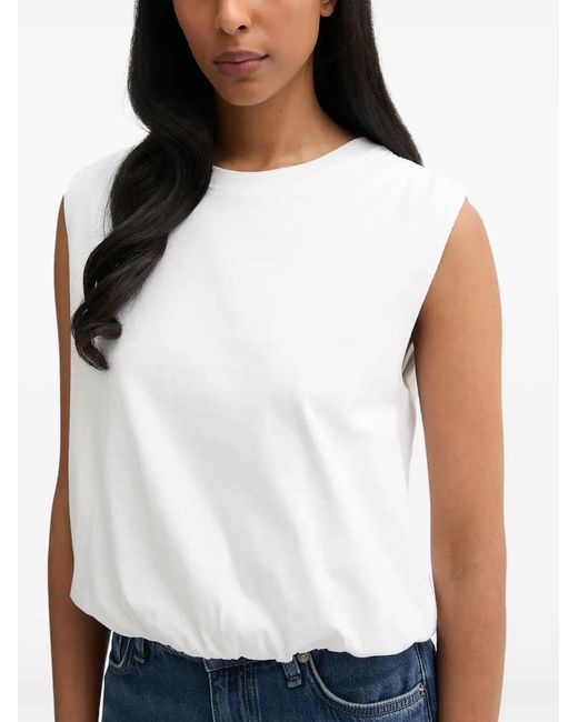 Rag & Bone Blue Mica Elasticated-Hem Top