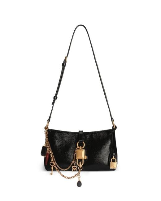 Dolce & Gabbana White Lock Shoulder Bag