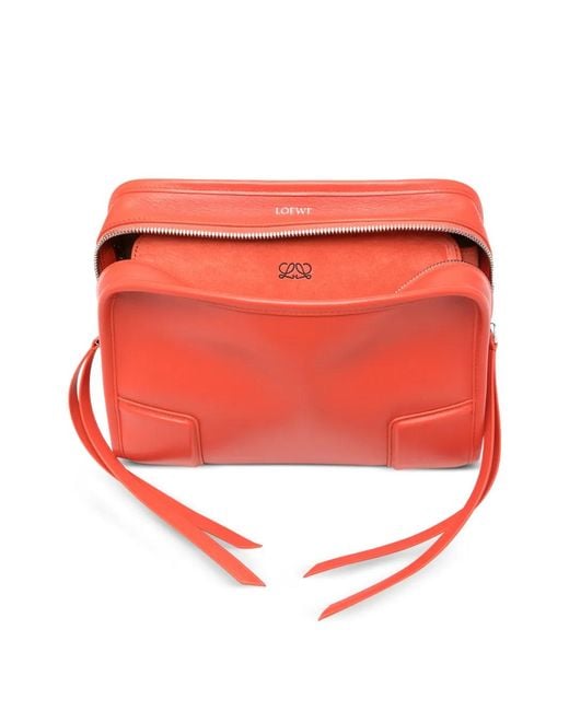Loewe Red Amazona 180 Leather Shoulder Bag