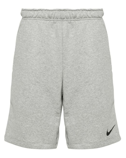 Nike Gray Logo-print Training Shorts for men
