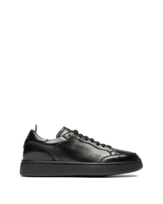 Officine Creative Black Lace-Up Sneakers