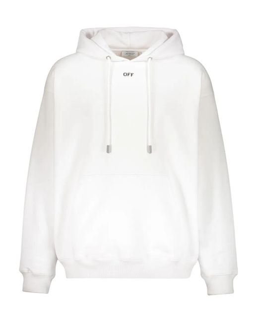 Off-White c/o Virgil Abloh White Arrow Motif Drawstring Hoodie for men