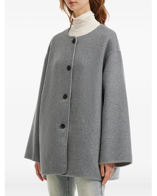 B+ AB Gray Button Scarf Jacket