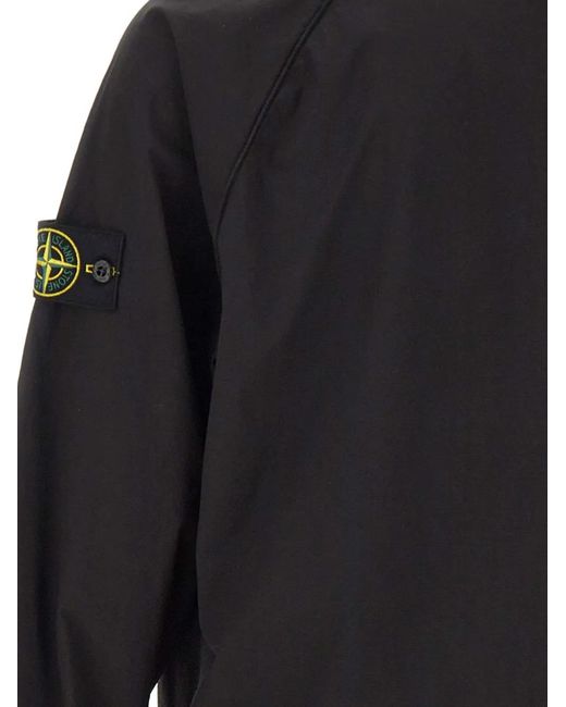 Stone Island Black Paracadute Compass-Badge Track Jacket for men