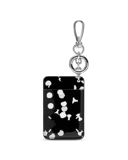 Maison Margiela White Confetti-Print Keyring Card