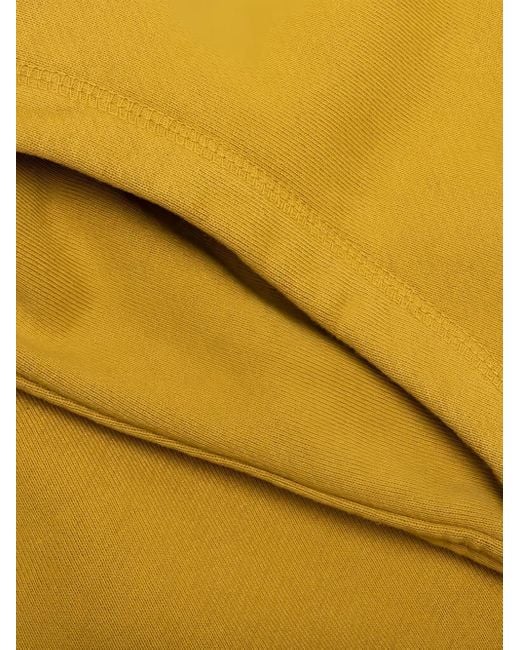 Rhude Yellow Logo-Embroidered Track Shorts for men