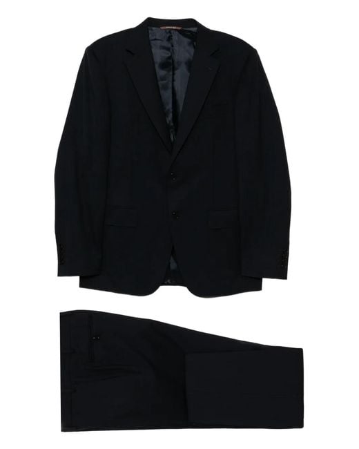 Canali Black Single-Breasted Suit for men