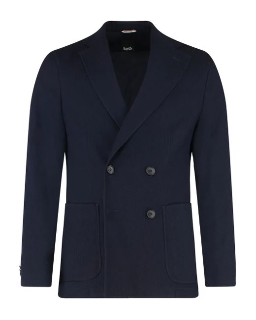 Blazer con doble botonadura Boss de hombre de color Blue