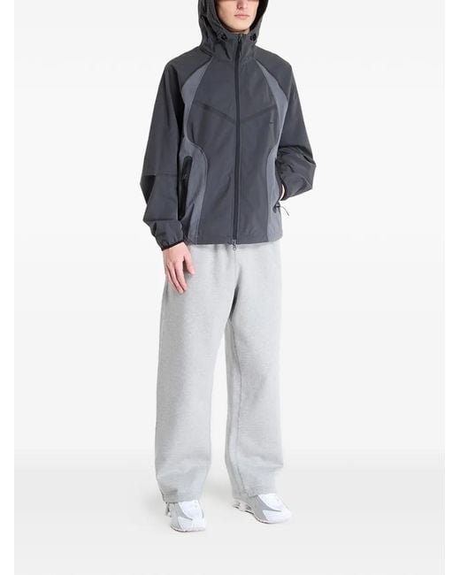Nike Gray Colour-Block Woven Windrunner Jacket for men