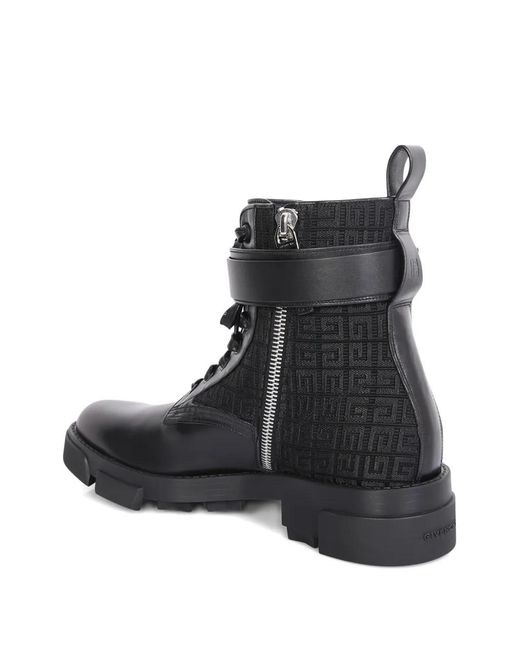Givenchy Black 50Mm 4G-Patterned Boots for men