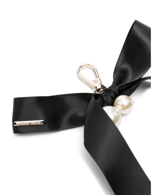 Simone Rocha Black Bow-Detail Keychain