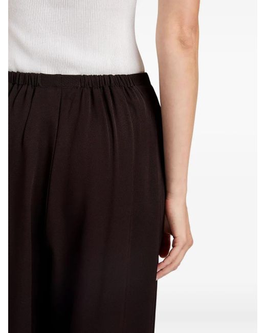 Proenza Schouler Brown Elastic-Waist Wide-Leg Trousers
