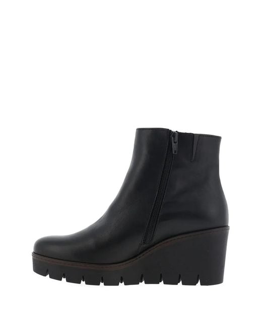 Gabor Black 50Mm Utopia Wedge Ankle Boots