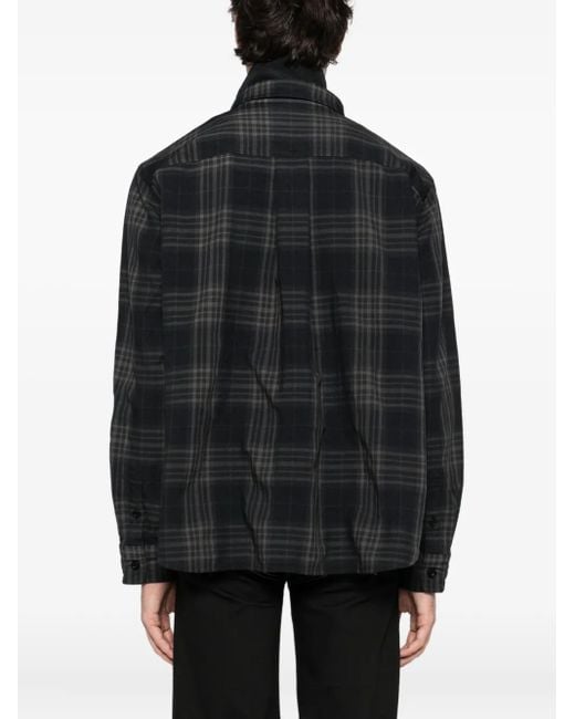メンズ Sacai チェック ジャケット Black