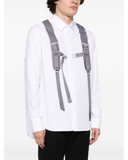 Camicia con stampa di Off-White c/o Virgil Abloh in White da Uomo