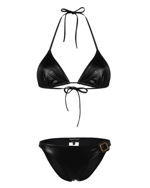 Bikini con detalle de hebilla Tom Ford de color Black