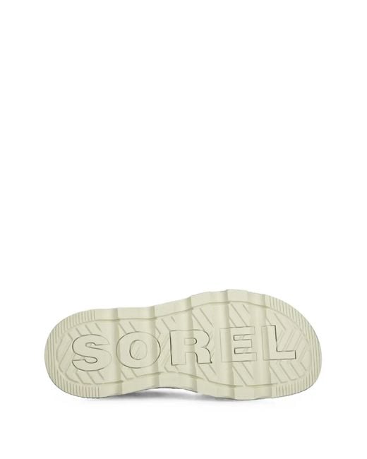 Sorel Green Touch-Strap Platform Sandals