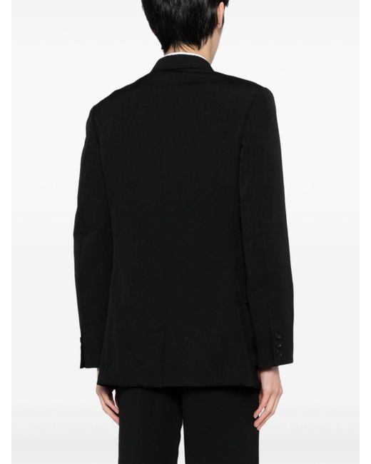 Blazer en laine à simple boutonnage Yohji Yamamoto pour homme en coloris Black