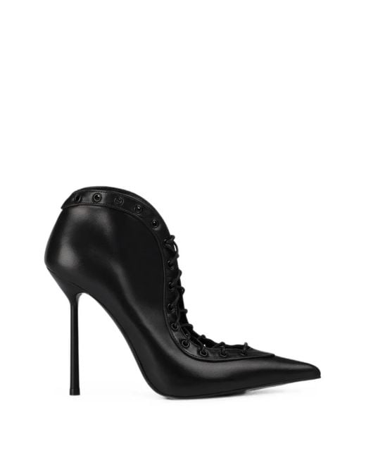 Le Silla Black Colette Lace-Up Ankle Boots