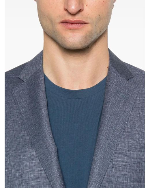 メンズ Corneliani ロゴ Tシャツ Blue