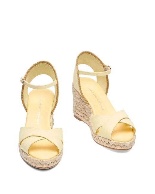 Stuart Weitzman Natural Mirela II Espadrilles 60mm