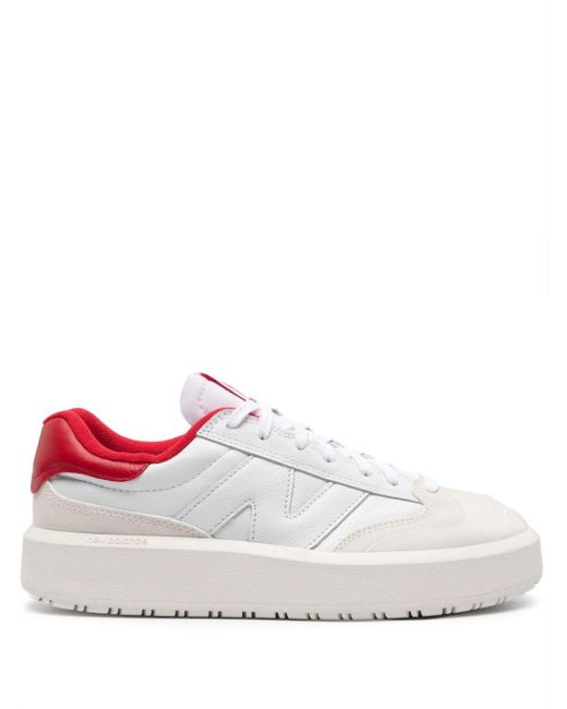 New Balance White Ct302 Leather Sneakers for men