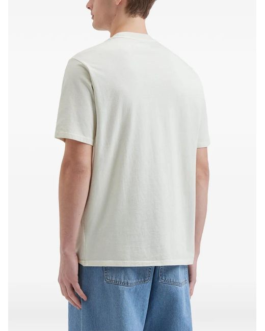 Izzue White Applique T-Shirt for men