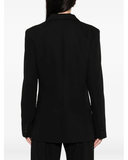 St. Agni Black Single-Breast Blazer
