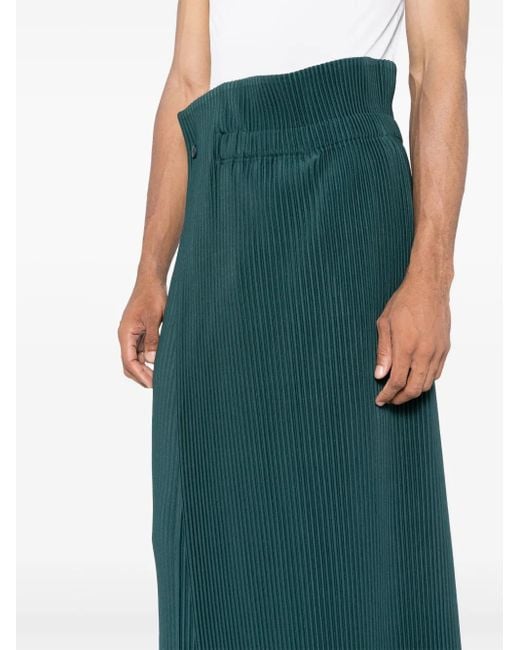 Homme Plissé Issey Miyake Green Colour Palette 1 Skirt for men