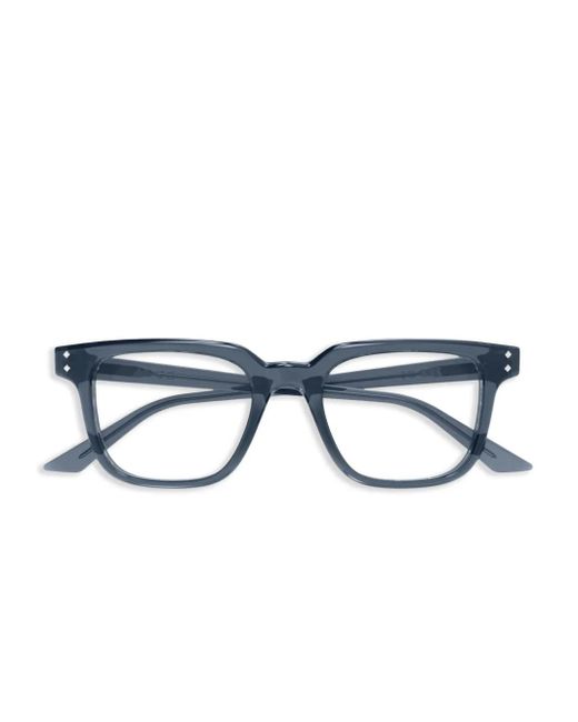 メンズ Gucci リベットディテール 眼鏡フレーム Blue