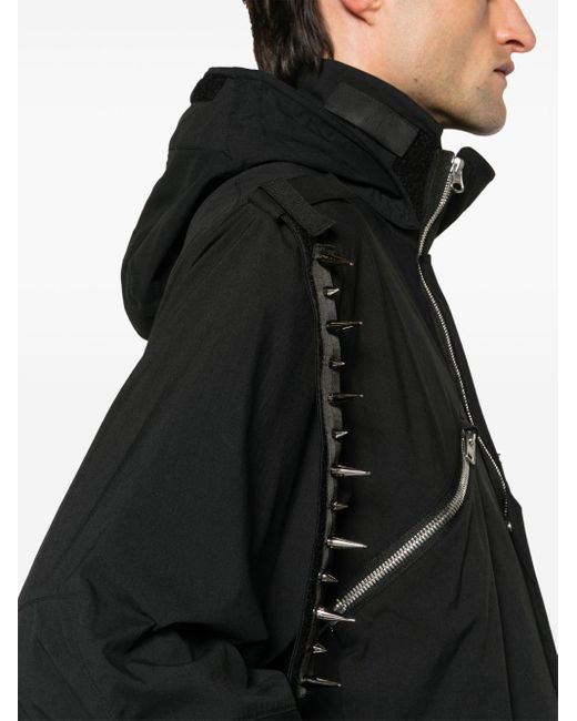 Chaqueta Encapsulated Interops con capucha Acronym de hombre de color Black