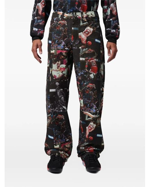 Nike White Flight Graphic Trousers for men