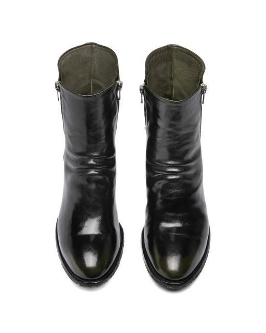 Officine Creative Black Bottes Denner En Cuir