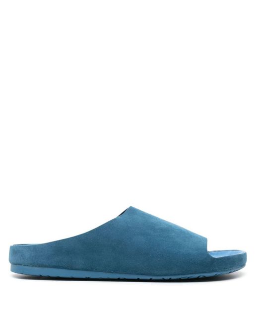 メンズ Loewe Lago Suede Sandals Blue