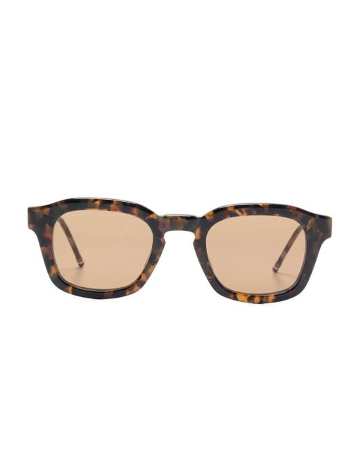 Thom Browne Natural Tortoiseshell-Effect Sunglasses