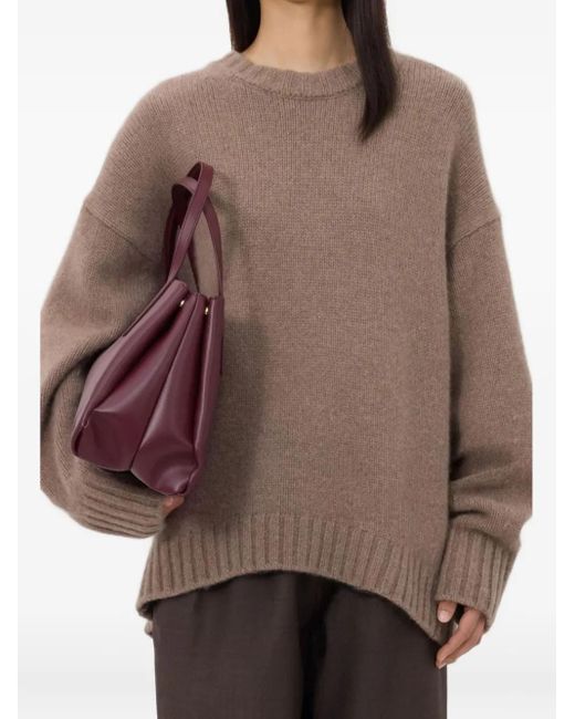 Loulou de Saison Brown Tino Crew Neck Sweater