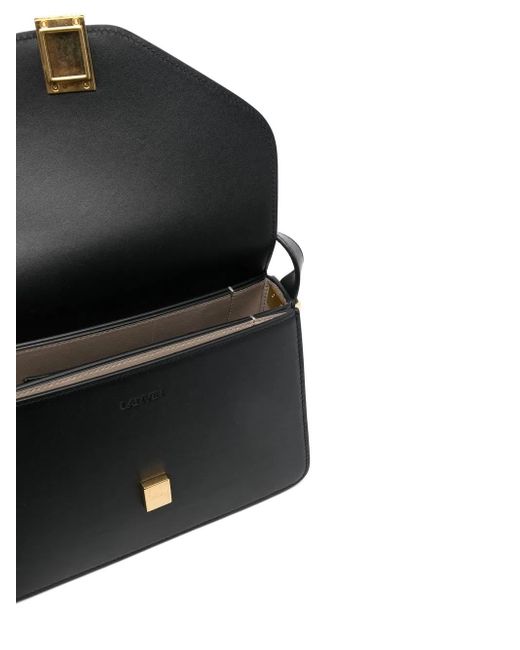 Lanvin Black Studded Leather Shoulder Bag