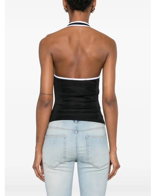 Amiri Black Logo-Embroidered Tank Top