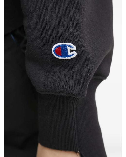Champion Black V-Neck Sweatshirt