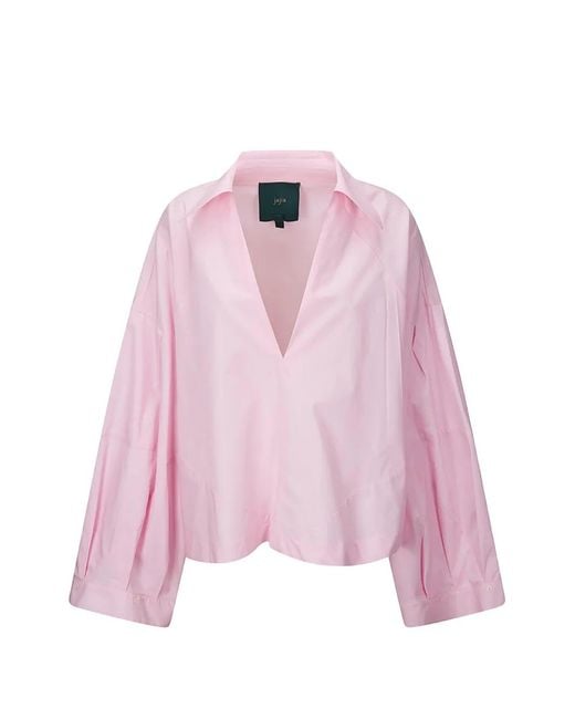 Jejia Pink V-Neck Blouse