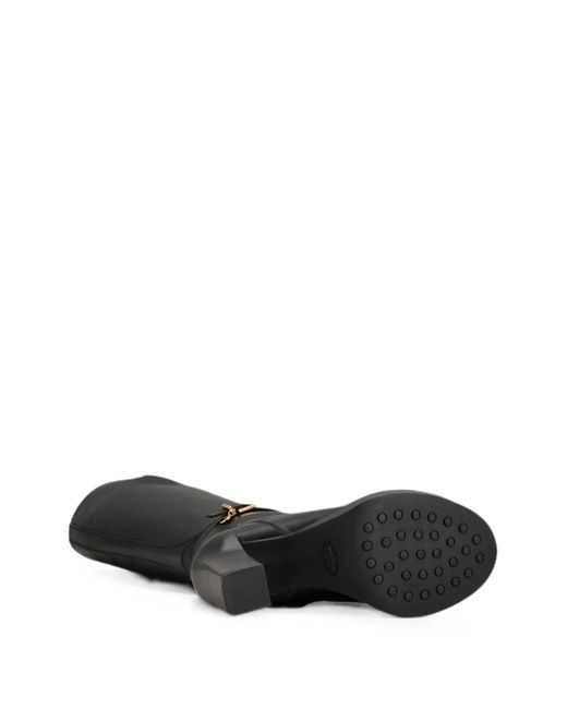 Tod's Black Buckled Boots
