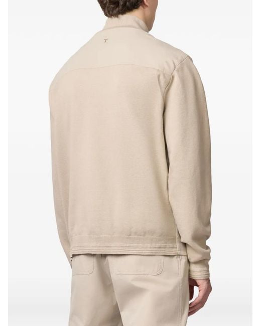 Tod's Natural Zip-Up Bomber Jacket for men