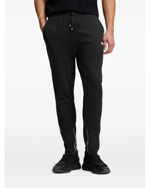 Boss Spin Trainingsbroek Met Ritsdetail in het Black voor heren