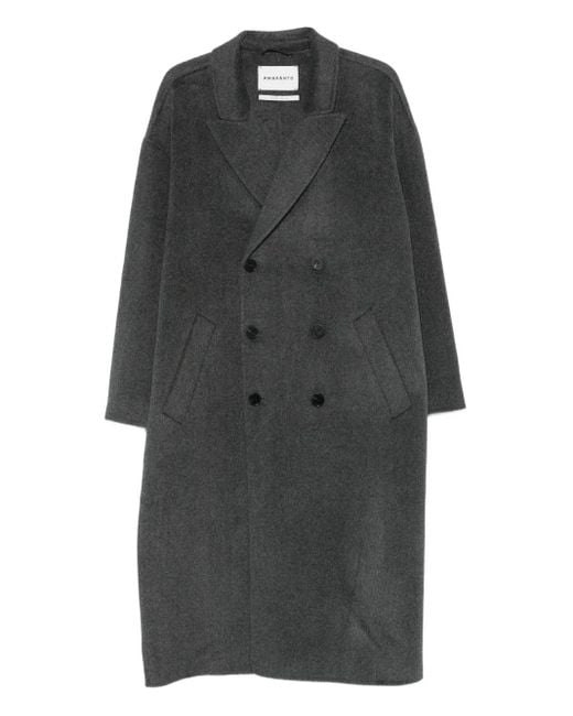 Abrigo con doble botonadura Amaranto de hombre de color Gray