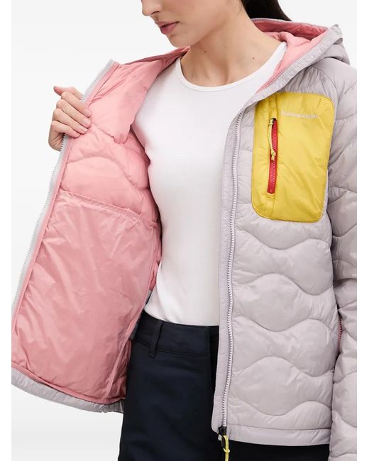 Peak Performance Gray Helium Quilted Hooded Jacket