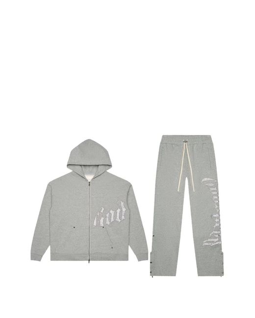 Godspeed White Logo-Print Tracksuit for men