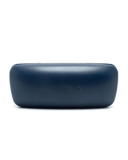 Lacoste Gray Logo-Engraved Round-Frame Sunglasses for men