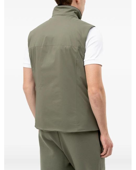 Boss Green Logo-Print High-Neck Gilet for men