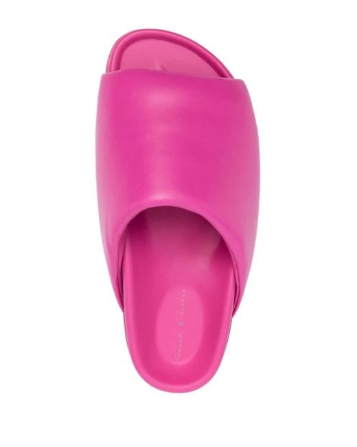 Rick Owens Pink Slider Sandals