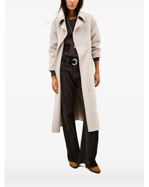 Ba&sh Natural Kate Tie-Waist Coat
